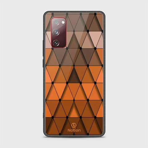 Samsung Galaxy S20 FE Cover - ONation Pyramid Series - HQ Ultra Shine Premium Infinity Glass Soft Silicon Borders Case