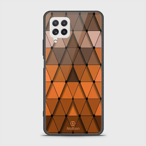 Samsung Galaxy A22 Cover - Onation Pyramid Series - HQ Ultra Shine Premium Infinity Glass Soft Silicon Borders Case