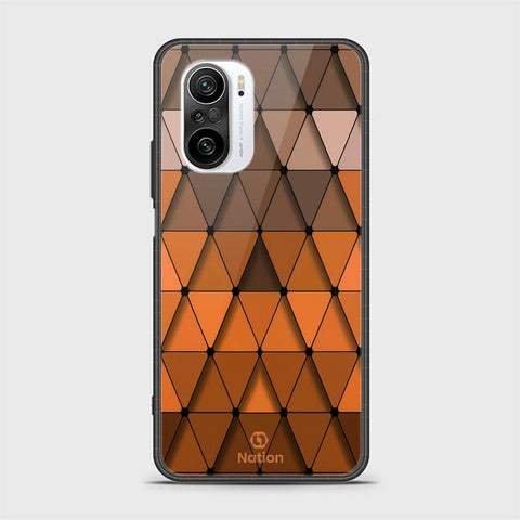 Xiaomi Poco F3 Cover - Onation Pyramid Series - HQ Ultra Shine Premium Infinity Glass Soft Silicon Borders Case