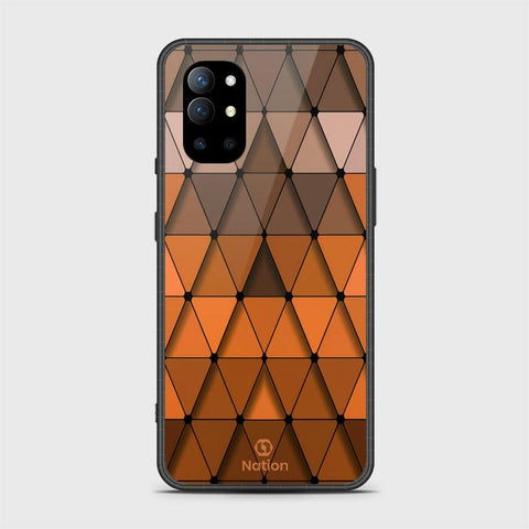 OnePlus 9R Cover - Onation Pyramid Series - HQ Ultra Shine Premium Infinity Glass Soft Silicon Borders Case