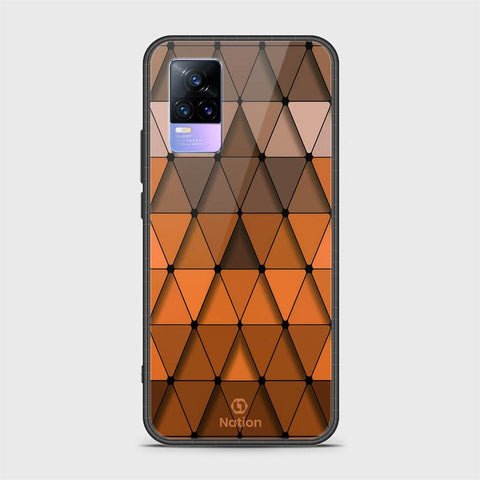 Vivo Y73 Cover - Onation Pyramid Series - HQ Ultra Shine Premium Infinity Glass Soft Silicon Borders Case