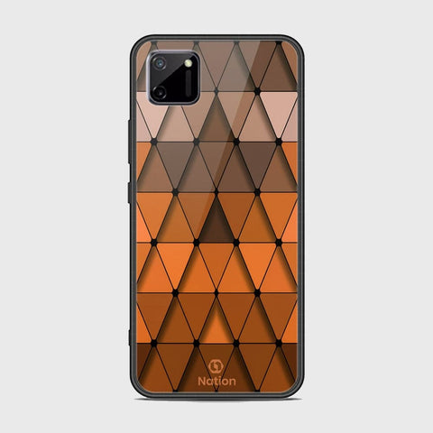 Realme C11 Cover - Onation Pyramid Series - HQ Ultra Shine Premium Infinity Glass Soft Silicon Borders Case