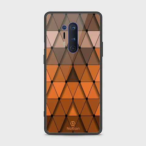 OnePlus 8 Pro Cover - ONation Pyramid Series - HQ Ultra Shine Premium Infinity Glass Soft Silicon Borders Case