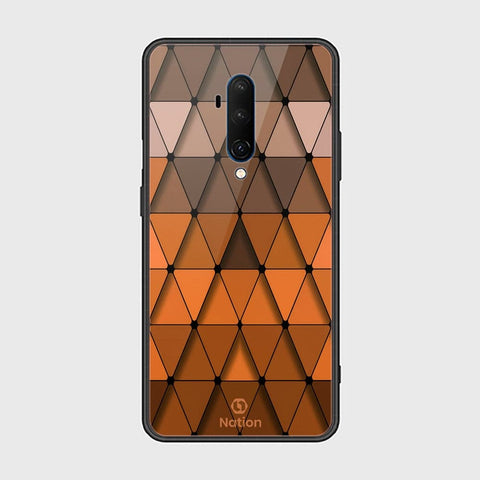 OnePlus 7T Pro Cover - ONation Pyramid Series - HQ Ultra Shine Premium Infinity Glass Soft Silicon Borders Case