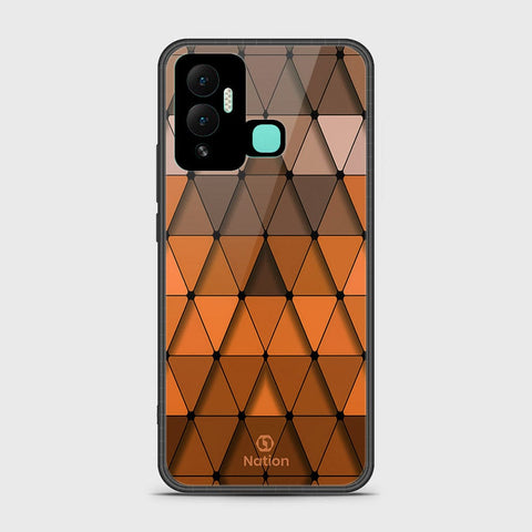 Infinix Hot 12i Cover- Onation Pyramid Series - HQ Ultra Shine Premium Infinity Glass Soft Silicon Borders Case