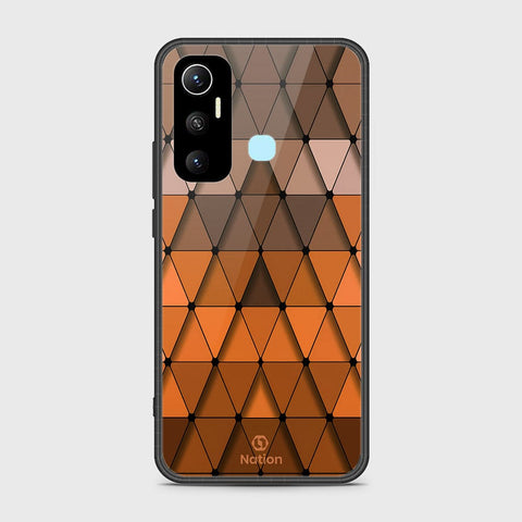 Infinix Hot 11 Cover- Onation Pyramid Series - HQ Ultra Shine Premium Infinity Glass Soft Silicon Borders Case