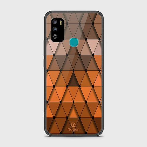 Infinix Hot 9 Play Cover- Onation Pyramid Series - HQ Ultra Shine Premium Infinity Glass Soft Silicon Borders Case