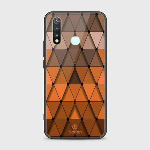 Vivo Y19 Cover - ONation Pyramid Series - HQ Ultra Shine Premium Infinity Glass Soft Silicon Borders Case