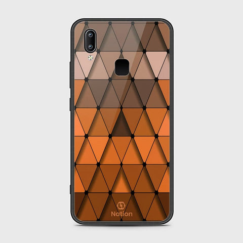 Vivo Y85 Cover - ONation Pyramid Series - HQ Ultra Shine Premium Infinity Glass Soft Silicon Borders Case