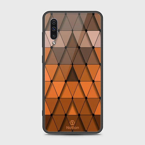 Samsung Galaxy A50s Cover - ONation Pyramid Series - HQ Ultra Shine Premium Infinity Glass Soft Silicon Borders Case