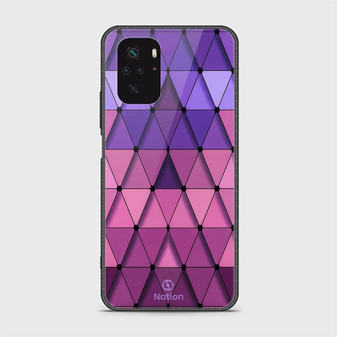 Xiaomi Redmi Note 10 4G Cover - ONation Pyramid Series - HQ Ultra Shine Premium Infinity Glass Soft Silicon Borders Case