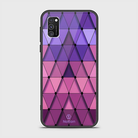 Samsung Galaxy M02s Cover - ONation Pyramid Series - HQ Ultra Shine Premium Infinity Glass Soft Silicon Borders Case