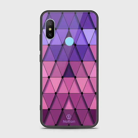 Xiaomi Redmi 6 Pro Cover - Onation Pyramid Series - HQ Ultra Shine Premium Infinity Glass Soft Silicon Borders Case