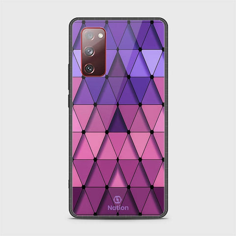 Samsung Galaxy S20 FE Cover - ONation Pyramid Series - HQ Ultra Shine Premium Infinity Glass Soft Silicon Borders Case