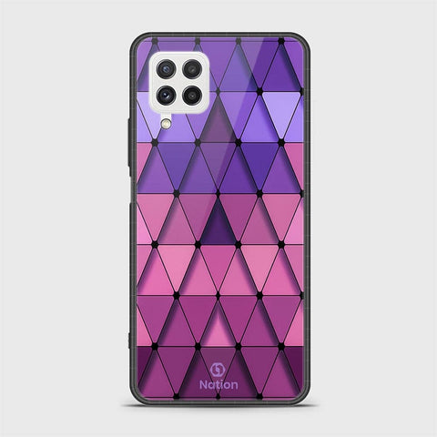 Samsung Galaxy M22 Cover - Onation Pyramid Series - HQ Ultra Shine Premium Infinity Glass Soft Silicon Borders Case