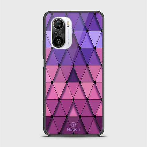 Xiaomi Poco F3 Cover - Onation Pyramid Series - HQ Ultra Shine Premium Infinity Glass Soft Silicon Borders Case