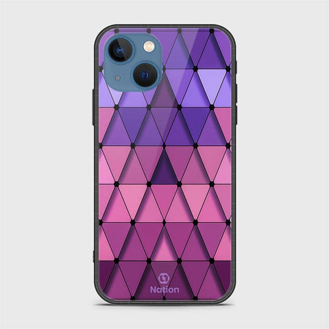 iPhone 13 Cover - Onation Pyramid Series - HQ Ultra Shine Premium Infinity Glass Soft Silicon Borders Case