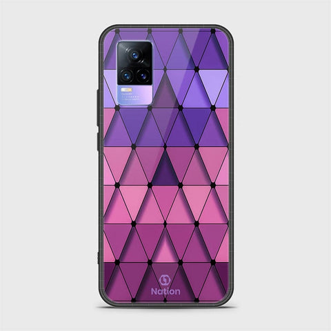 Vivo Y73 Cover - Onation Pyramid Series - HQ Ultra Shine Premium Infinity Glass Soft Silicon Borders Case