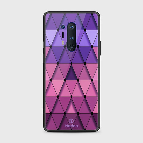 OnePlus 8 Pro Cover - ONation Pyramid Series - HQ Ultra Shine Premium Infinity Glass Soft Silicon Borders Case