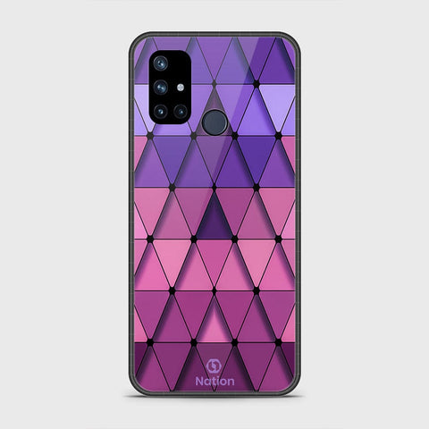 OnePlus Nord N10 5G Cover- Onation Pyramid Series - HQ Ultra Shine Premium Infinity Glass Soft Silicon Borders Case