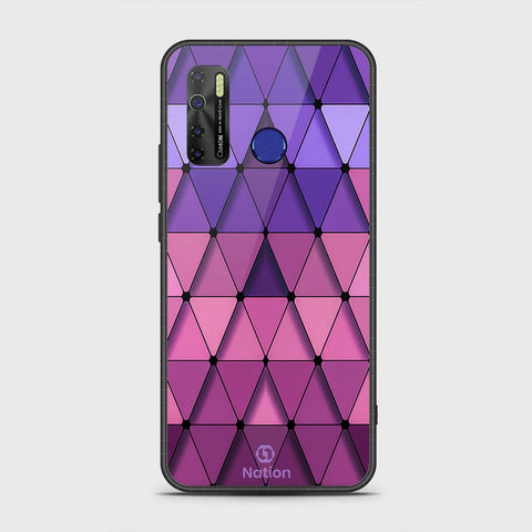 Infinix Hot 9 Pro Cover- Onation Pyramid Series - HQ Ultra Shine Premium Infinity Glass Soft Silicon Borders Case