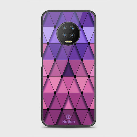 Infinix Note 7 Cover- Onation Pyramid Series - HQ Ultra Shine Premium Infinity Glass Soft Silicon Borders Case