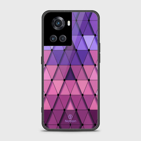 OnePlus 10R Cover- Onation Pyramid Series - HQ Ultra Shine Premium Infinity Glass Soft Silicon Borders Case