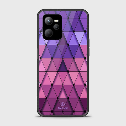 Realme V25 Cover- Onation Pyramid Series - HQ Ultra Shine Premium Infinity Glass Soft Silicon Borders Case