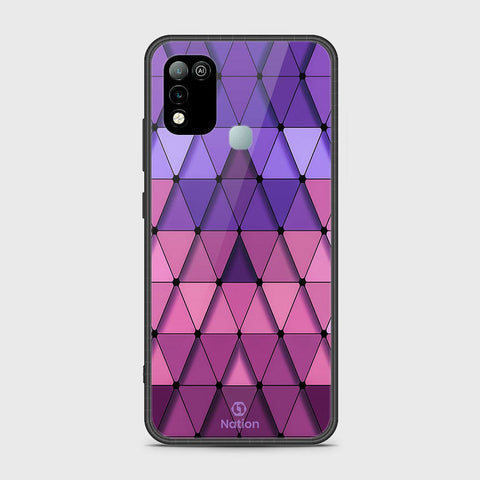 Infinix Hot 10 Play Cover- Onation Pyramid Series - HQ Ultra Shine Premium Infinity Glass Soft Silicon Borders Case