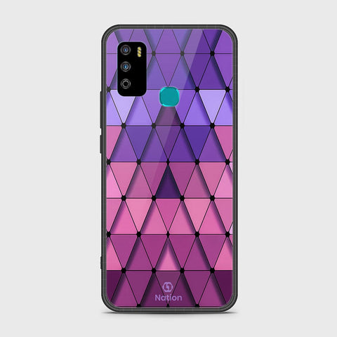 Infinix Hot 9 Play Cover- Onation Pyramid Series - HQ Ultra Shine Premium Infinity Glass Soft Silicon Borders Case