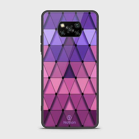 Xiaomi Poco X3 Pro Cover - ONation Pyramid Series - HQ Ultra Shine Premium Infinity Glass Soft Silicon Borders Case