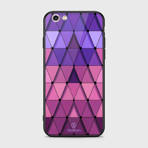 iPhone 6S / 6 Cover - ONation Pyramid Series - HQ Ultra Shine Premium Infinity Glass Soft Silicon Borders Case