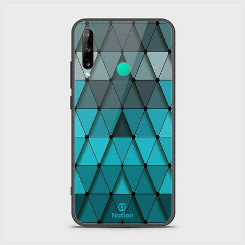 Huawei P40 lite E Cover - ONation Pyramid Series - HQ Ultra Shine Premium Infinity Glass Soft Silicon Borders Case