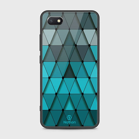 Honor 7S Cover - ONation Pyramid Series - HQ Ultra Shine Premium Infinity Glass Soft Silicon Borders Case