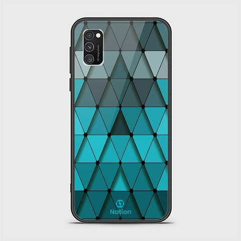 Samsung Galaxy A03s Cover - ONation Pyramid Series - HQ Ultra Shine Premium Infinity Glass Soft Silicon Borders Case