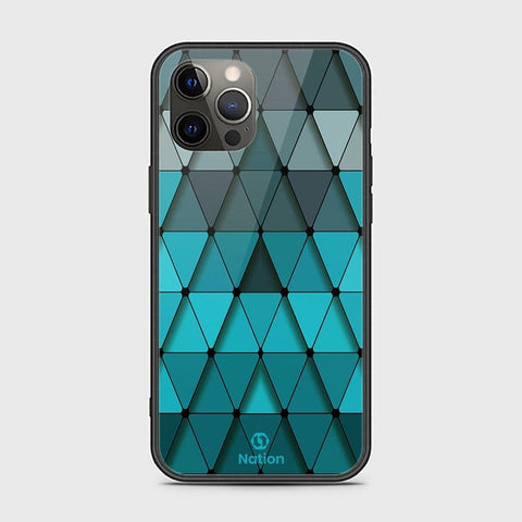 iPhone 12 Pro Cover - Onation Pyramid Series - HQ Ultra Shine Premium Infinity Glass Soft Silicon Borders Case