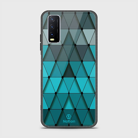 Vivo Y12a Cover - ONation Pyramid Series - HQ Ultra Shine Premium Infinity Glass Soft Silicon Borders Case