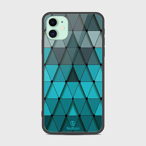 iPhone 11 Cover - Onation Pyramid Series - HQ Ultra Shine Premium Infinity Glass Soft Silicon Borders Case