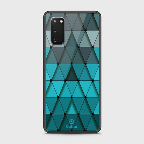 Samsung Galaxy S20 Cover - Onation Pyramid Series - HQ Ultra Shine Premium Infinity Glass Soft Silicon Borders Case