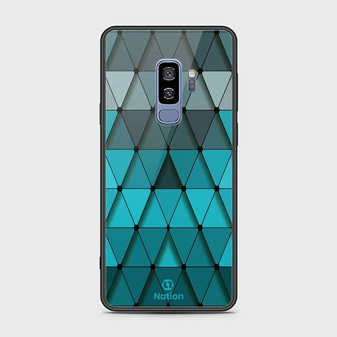 Samsung Galaxy S9 Plus Cover - Onation Pyramid Series - HQ Ultra Shine Premium Infinity Glass Soft Silicon Borders Case