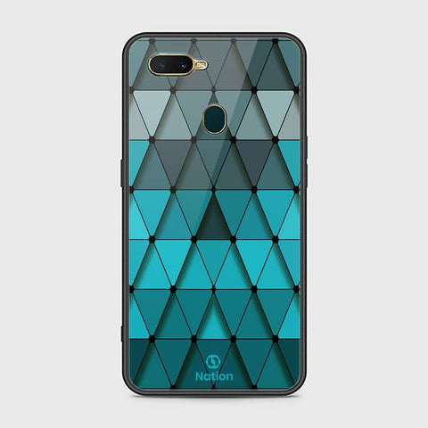 Oppo A12 Cover - Onation Pyramid Series - HQ Ultra Shine Premium Infinity Glass Soft Silicon Borders Case