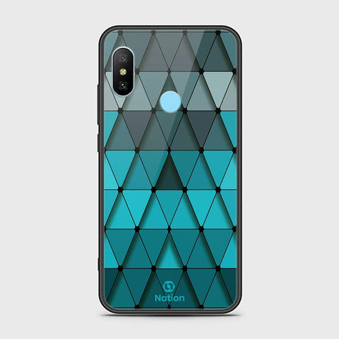 Xiaomi Redmi 6 Pro Cover - Onation Pyramid Series - HQ Ultra Shine Premium Infinity Glass Soft Silicon Borders Case