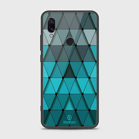 Xiaomi Redmi Note 7 Cover - Onation Pyramid Series - HQ Ultra Shine Premium Infinity Glass Soft Silicon Borders Case