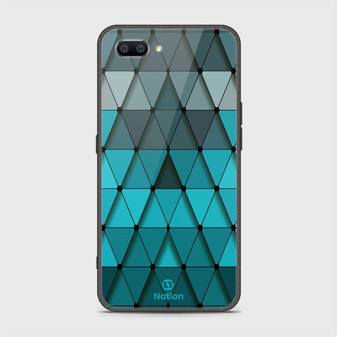 Oppo A12e Cover - Onation Pyramid Series - HQ Ultra Shine Premium Infinity Glass Soft Silicon Borders Case