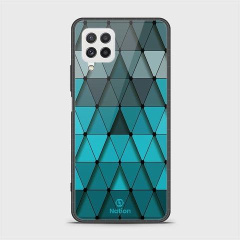 Samsung Galaxy M22 Cover - Onation Pyramid Series - HQ Ultra Shine Premium Infinity Glass Soft Silicon Borders Case