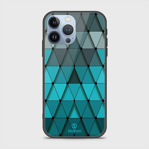 iPhone 13 Pro Max Cover - Onation Pyramid Series - HQ Ultra Shine Premium Infinity Glass Soft Silicon Borders Case