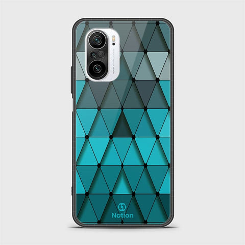 Xiaomi Poco F3 Cover - Onation Pyramid Series - HQ Ultra Shine Premium Infinity Glass Soft Silicon Borders Case