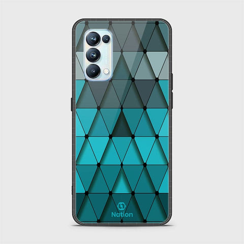 Oppo Reno 5 Pro 5G Cover - Onation Pyramid Series - HQ Ultra Shine Premium Infinity Glass Soft Silicon Borders Case