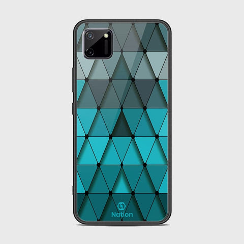 Realme C11 Cover - Onation Pyramid Series - HQ Ultra Shine Premium Infinity Glass Soft Silicon Borders Case