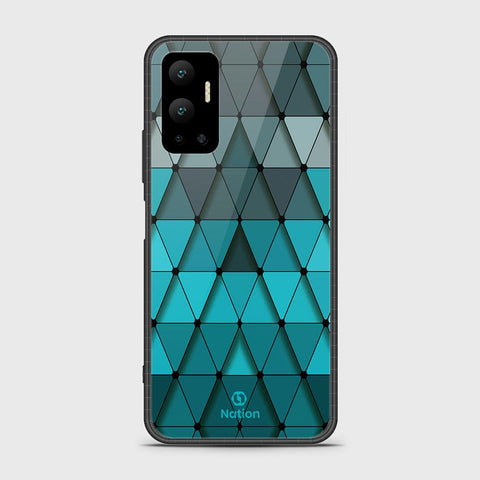 Infinix Hot 12 Cover- Onation Pyramid Series - HQ Ultra Shine Premium Infinity Glass Soft Silicon Borders Case